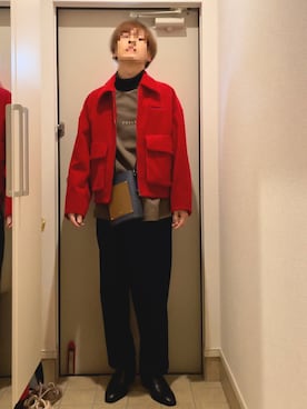 「CULLNI（クルニ）のアイテム（スウェット）」を使った、よねたむさん（メンズ・173cm）の秋コーディネート
