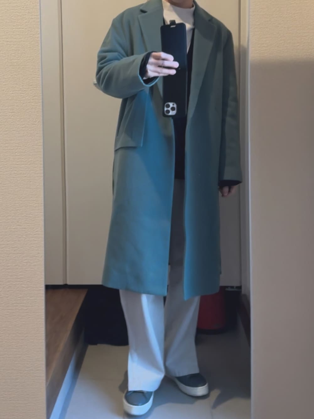 CULLNI（クルニ）の「2020秋冬 アシンメトリーウールチェスター