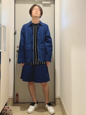 よねたむさん（メンズ・172cm）の春コーディネート