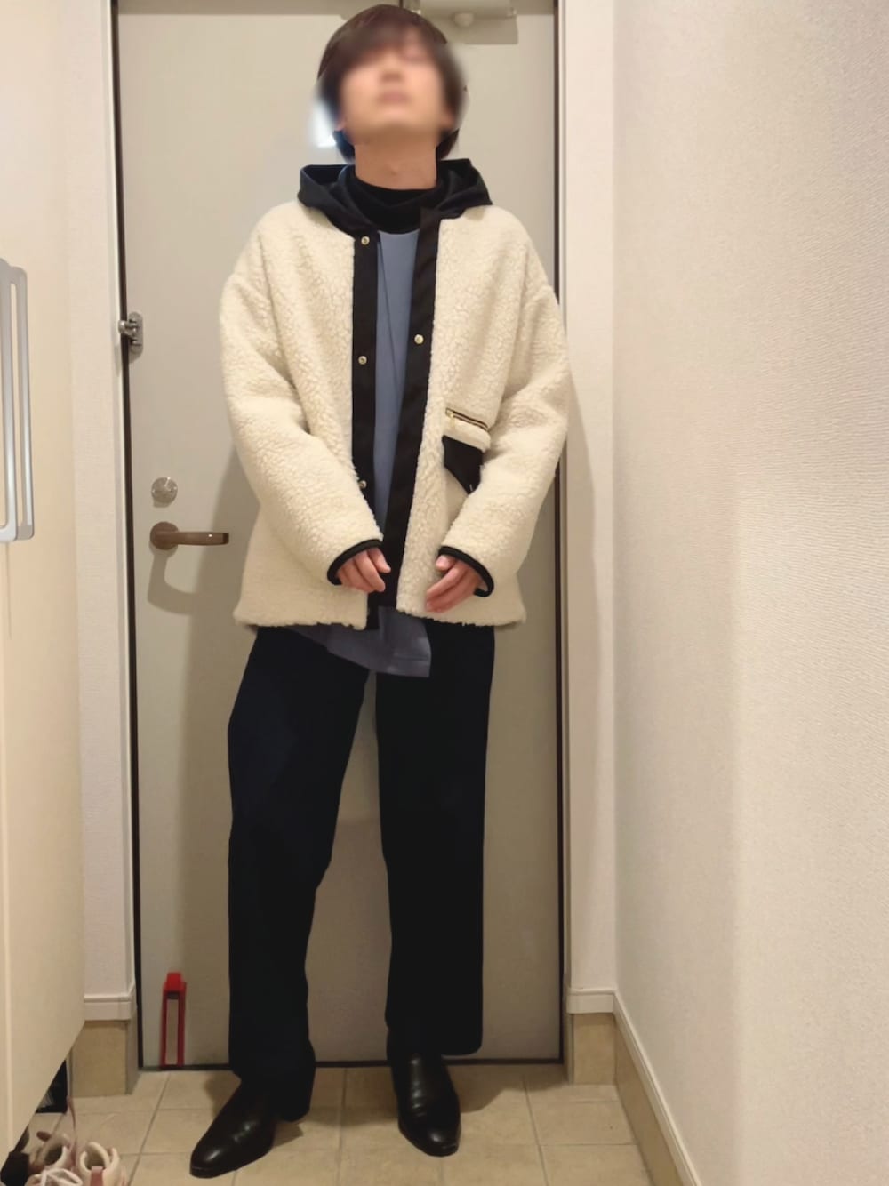 CULLNI】別注ノーカラーボアショートジャケットを使った人気 CULLNI】別注ノーカラーボアショートジャケットを使った人気