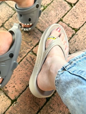 「アイテム（シューズ）」を使った、なるみさん（レディース・152cm・40代）の夏コーディネート