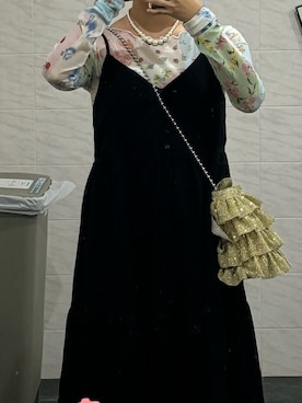 「アイテム（ショルダーバッグ、ゴールド系）」を使った、iさん（レディース・161cm）の秋コーディネート