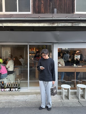 「A.P.C.（アーペーセー）のアイテム」を使った、TAIKIさん（メンズ・180cm）の春コーディネート