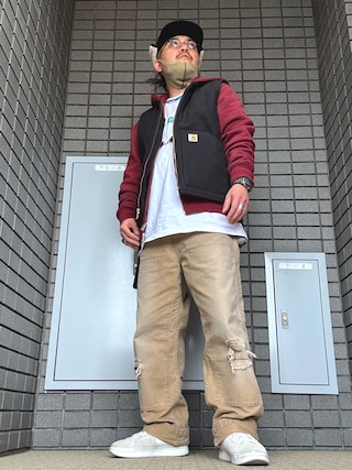 Levi's ストライプ ワークパンツ　型番568 31インチ Levi's/リーバイス WORKWEAR 568(TM) ルーズストレート