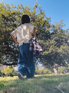 「GLOBAL WORK（グローバルワーク）のアイテム」を使った、r_coさん（レディース・159cm）の秋コーディネート