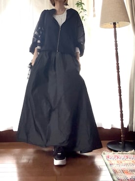 「Modify（モディファイ）のアイテム」を使った、r_coさん（レディース・159cm）の春コーディネート