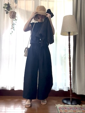 「アイテム（ブルゾン）」を使った、r_coさん（レディース・159cm）の夏コーディネート