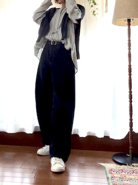 「GLOBAL WORK（グローバルワーク）のアイテム」を使った、r_coさん（レディース・159cm）の春コーディネート