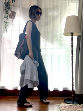 「crocs（クロックス）のアイテム」を使った、r_coさん（レディース・159cm）の夏コーディネート