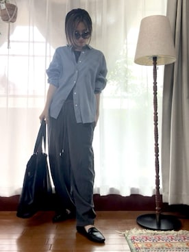 「GLOBAL WORK（グローバルワーク）のアイテム（トップス）」を使った、r_coさん（レディース・159cm）の夏コーディネート