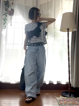 「crocs（クロックス）のアイテム」を使った、r_coさん（レディース・159cm）の夏コーディネート