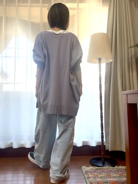 「無印良品（ムジルシリョウヒン）のアイテム」を使った、r_coさん（レディース・159cm）の夏コーディネート