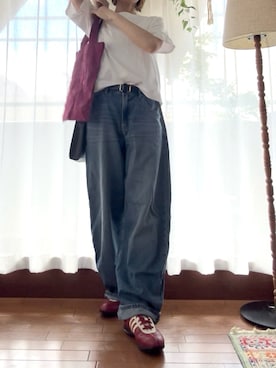 「アイテム（エコバッグ/サブバッグ）」を使った、r_coさん（レディース・159cm）の春コーディネート
