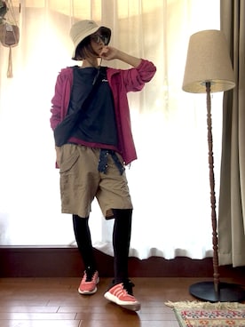 「FILA（フィラ）のアイテム」を使った、r_coさん（レディース・159cm）の春コーディネート