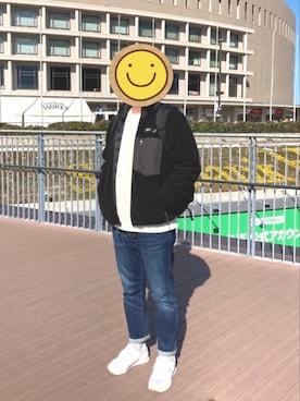 「TAION（タイオン）のアイテム（ブルゾン）」を使った、あんちゃんさん（メンズ・177cm）の冬コーディネート