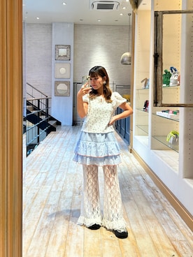 「アイテム（スカート）」を使った、ailyo4さん（レディース・149cm）の夏コーディネート
