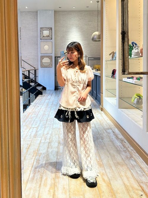 レースフレアレイヤードフリルパンツ（その他パンツ