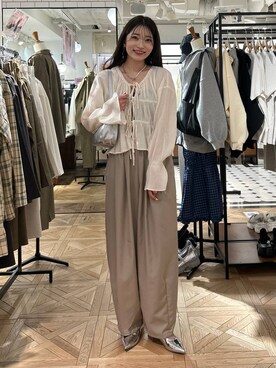 「アイテム（パンプス）」を使った、yuiyui5151さん（レディース・166cm・20代）の春コーディネート
