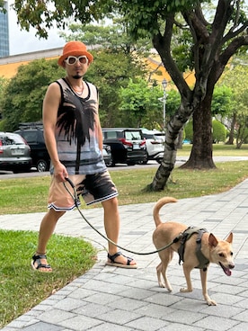 「アイテム（サンダル）」を使った、wutayuさん（メンズ・167cm）の秋コーディネート