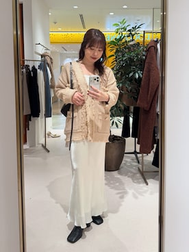 「アイテム（ショルダーバッグ）」を使った、Ibaragi Hazukiさん（レディース・149cm）の秋コーディネート