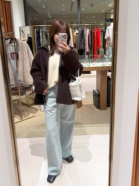 「アイテム（ショルダーバッグ）」を使った、Ibaragi Hazukiさん（レディース・149cm）の秋コーディネート