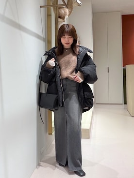 「アイテム（ショルダーバッグ）」を使った、Ibaragi Hazukiさん（レディース・149cm）の秋コーディネート