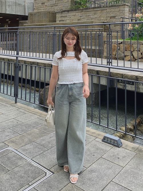 セール】【6色展開】フロントリボンボレロデザインT（Tシャツ