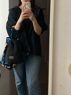 「GAP（ギャップ）のアイテム」を使った、智子さん（レディース・160cm）の春コーディネート