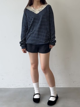 「GIUNON（ジウノン）のアイテム」を使った、さきさん（レディース・160cm）の秋コーディネート