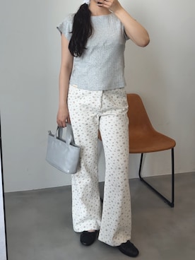 「GIUNON（ジウノン）のアイテム」を使った、さきさん（レディース・160cm）の夏コーディネート