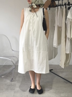 「GIUNON（ジウノン）のアイテム」を使った、さきさん（レディース・160cm）の夏コーディネート