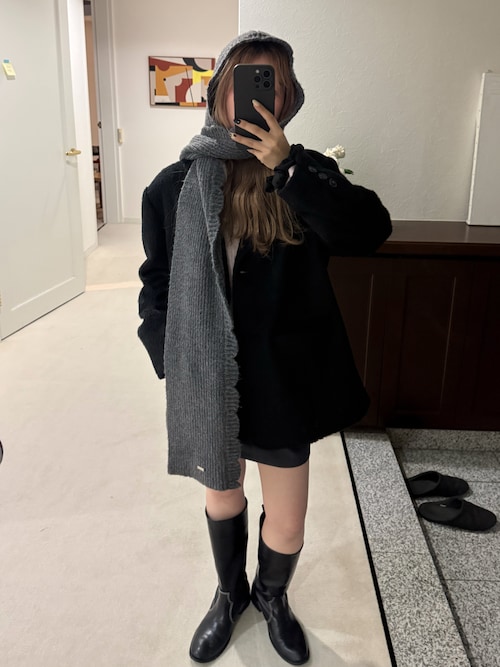 GIUNON ジャケット テーラードジャケット over shaggy jacket coat