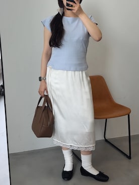 「GIUNON（ジウノン）のアイテム」を使った、さきさん（レディース・160cm）の夏コーディネート