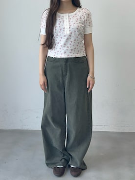 「GIUNON（ジウノン）のアイテム」を使った、さきさん（レディース・160cm）の夏コーディネート