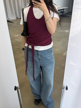 「GIUNON（ジウノン）のアイテム」を使った、さきさん（レディース・160cm）の夏コーディネート