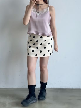「GIUNON（ジウノン）のアイテム」を使った、さきさん（レディース・160cm）の夏コーディネート