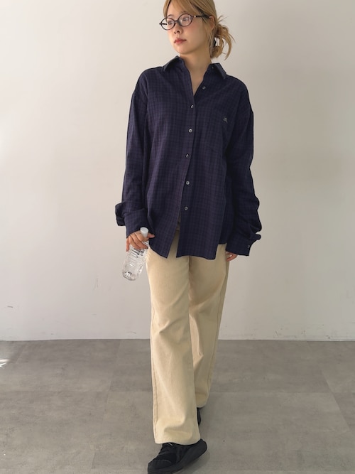 embroidery over check shirts / エンブロイダリーオーバー