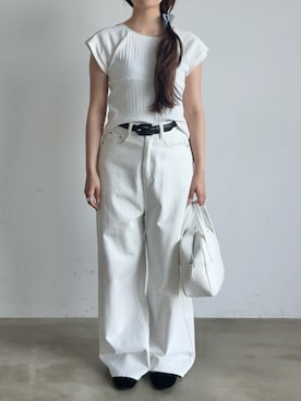 「GIUNON（ジウノン）のアイテム」を使った、さきさん（レディース・160cm）の夏コーディネート