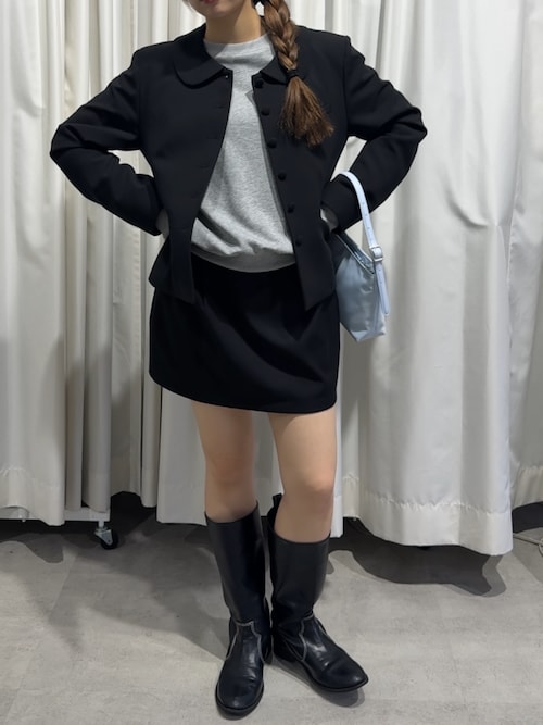 GIUNON ジャケット テーラードジャケット round collar short jacket