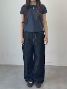 「GIUNON（ジウノン）のアイテム」を使った、さきさん（レディース・160cm）の夏コーディネート