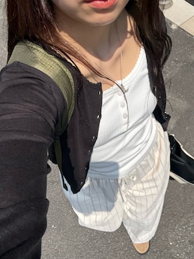 「GIUNON（ジウノン）のアイテム」を使った、さきさん（レディース・160cm）の夏コーディネート