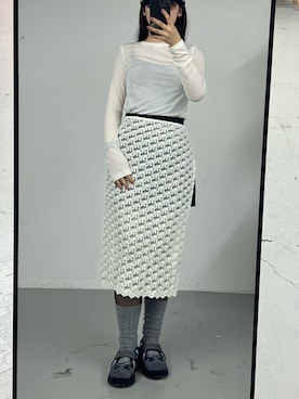 「アイテム（ソックス/靴下）」を使った、さきさん（レディース・160cm）の冬コーディネート