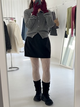 「アイテム（手袋）」を使った、さきさん（レディース・160cm）の冬コーディネート