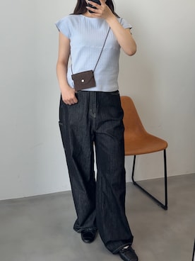 「GIUNON（ジウノン）のアイテム」を使った、さきさん（レディース・160cm）の夏コーディネート