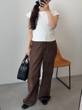 「GIUNON（ジウノン）のアイテム」を使った、さきさん（レディース・160cm）の夏コーディネート