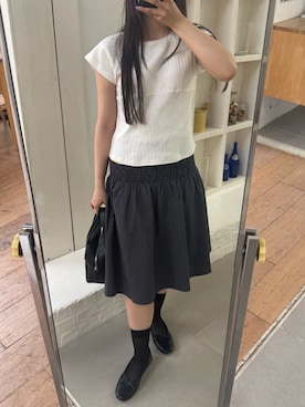 「GIUNON（ジウノン）のアイテム」を使った、さきさん（レディース・160cm）の夏コーディネート