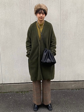 「Lattice（Lattice）のアイテム（帽子）」を使った、こなん👧🏻さん（レディース・156cm）の冬コーディネート