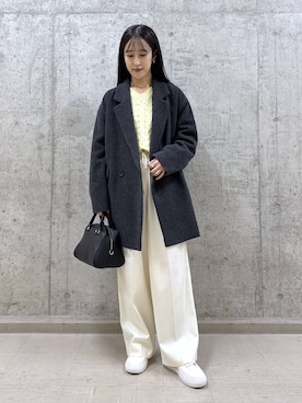 「アイテム（ピーコート）」を使った、nm0716xxxさん（レディース・163cm）の秋コーディネート