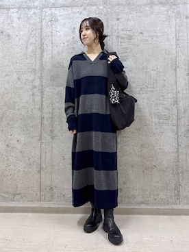 「アイテム（ワンピース/ドレス）」を使った、nm0716xxxさん（レディース・163cm・20代）の冬コーディネート