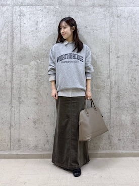 「アイテム（スウェット）」を使った、nm0716xxxさん（レディース・163cm・20代）の秋コーディネート